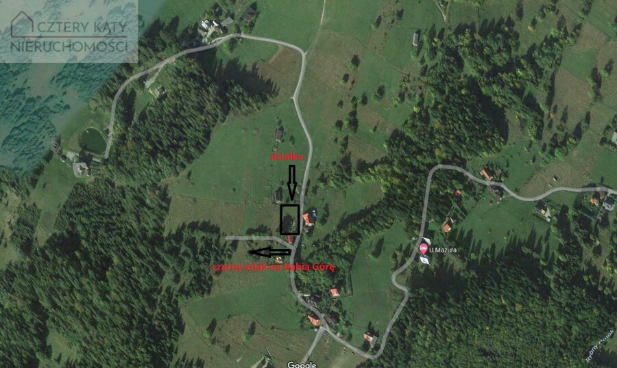 suski, Zawoja, Działka na sprzedaż